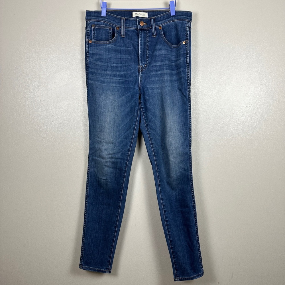 Madewell Women's 31 Skinny Jeans Blue High Rise Stretch Denim Mom Casual Classic